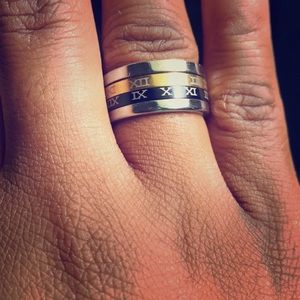 Very unique Roman numeral Ring